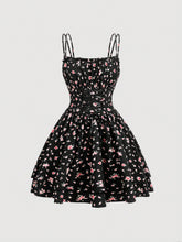 MOD Women'S Floral Print Self-Tied Front Cami Dress